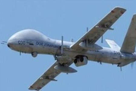 شکار پهپاد "هرمس" اسرائیلی در آسمان اندیمشک شکار پهپاد “هرمس” اسرائیلی در آسمان اندیمشک