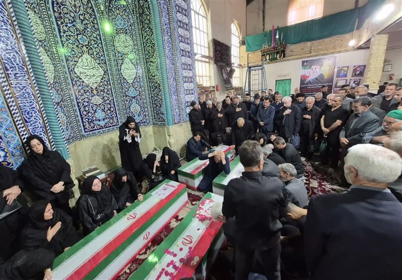 تشییع باشکوه شهدای جنایت آمریکایی ـ صهیونی در شهر گلستان+تصاویر اخبار بهارستان , جنگ آمریکا و رژیم صهیونیستی علیه ایران , شهید ,