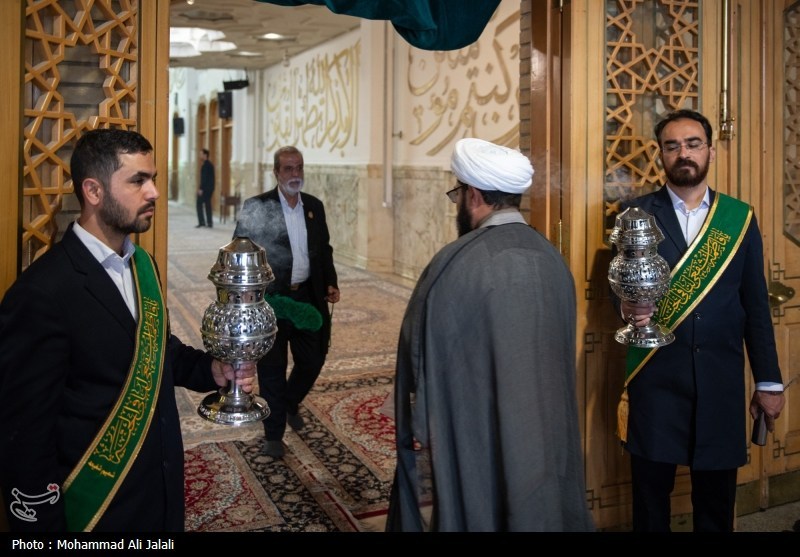 خطبهخوانی و آغاز دهه کرامت از حرم حضرت معصومه(س)+ عکس حضرت معصومه (س) , اخبار استان قم , دهه کرامت ,