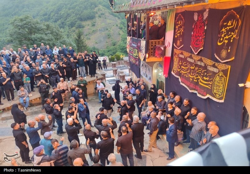 دل مه تا پرچم عشق؛ روایت علمبندان در شهر پلکانی ماسوله اخبار استان گیلان , ماه محرم , حسینیه تسنیم ,